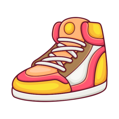 a pair of sneakers vector illustration on white background