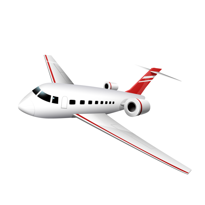 a white and red airplane flying in the sky