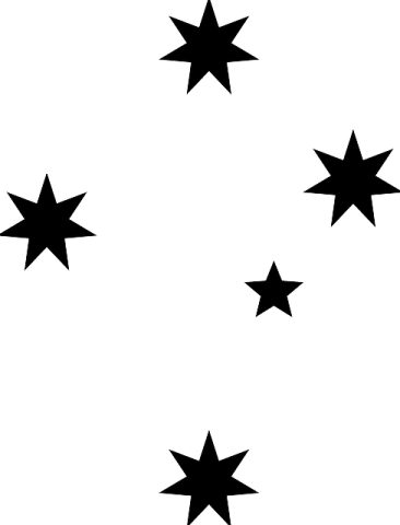 a black and white background with stars