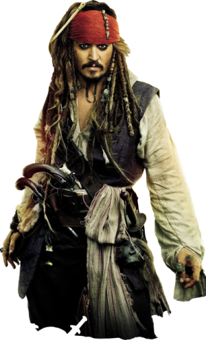a man in a pirate costume holding a gun