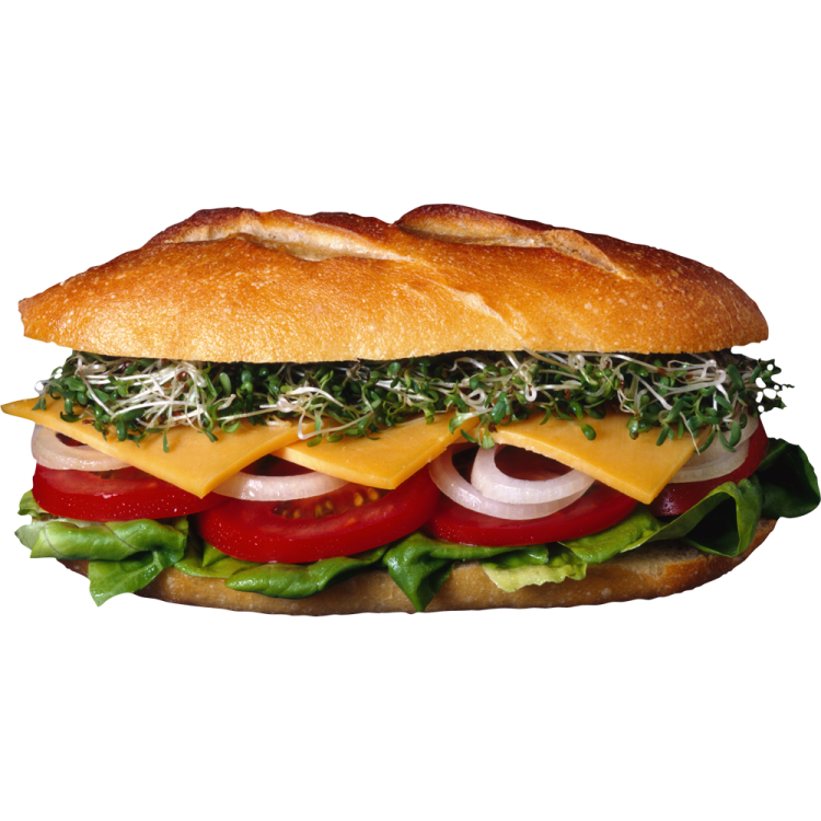 a sandwich with cheese, tomato and lete