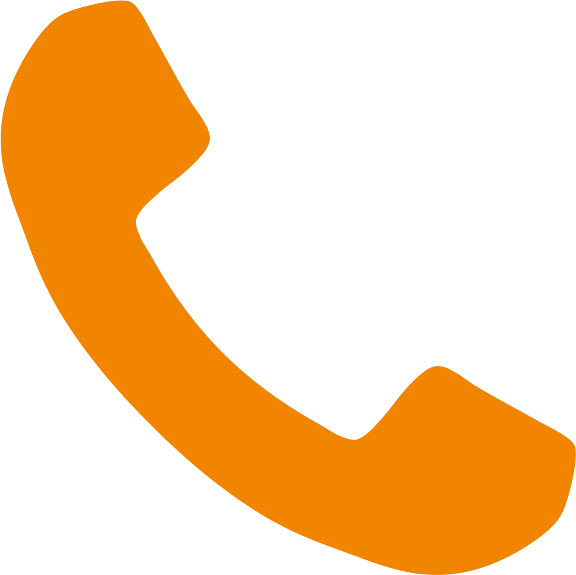 an orange phone icon