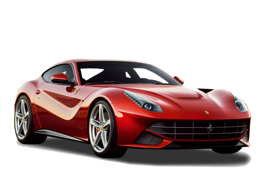 a red ferrari sports car