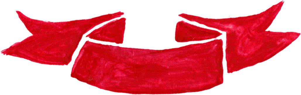 a pair of red leather headbands