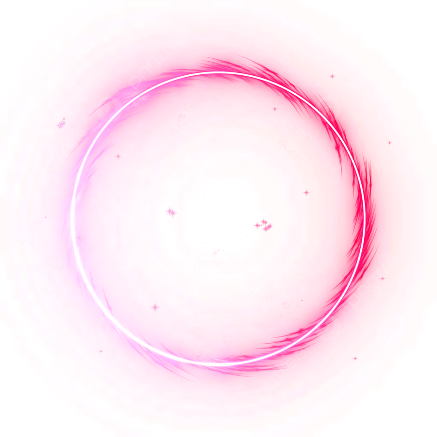 a circle made out of pink and blue feathers