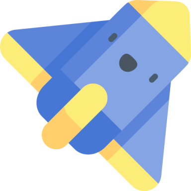 an image of a blue and yellow object