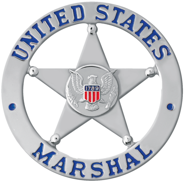 a police badge with the words united states marshal