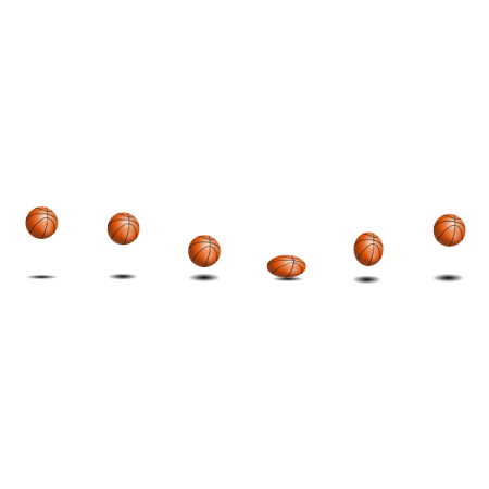 a group of basketball balls on a white background