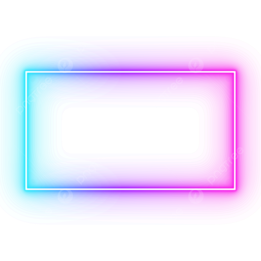 a neon frame on a white background