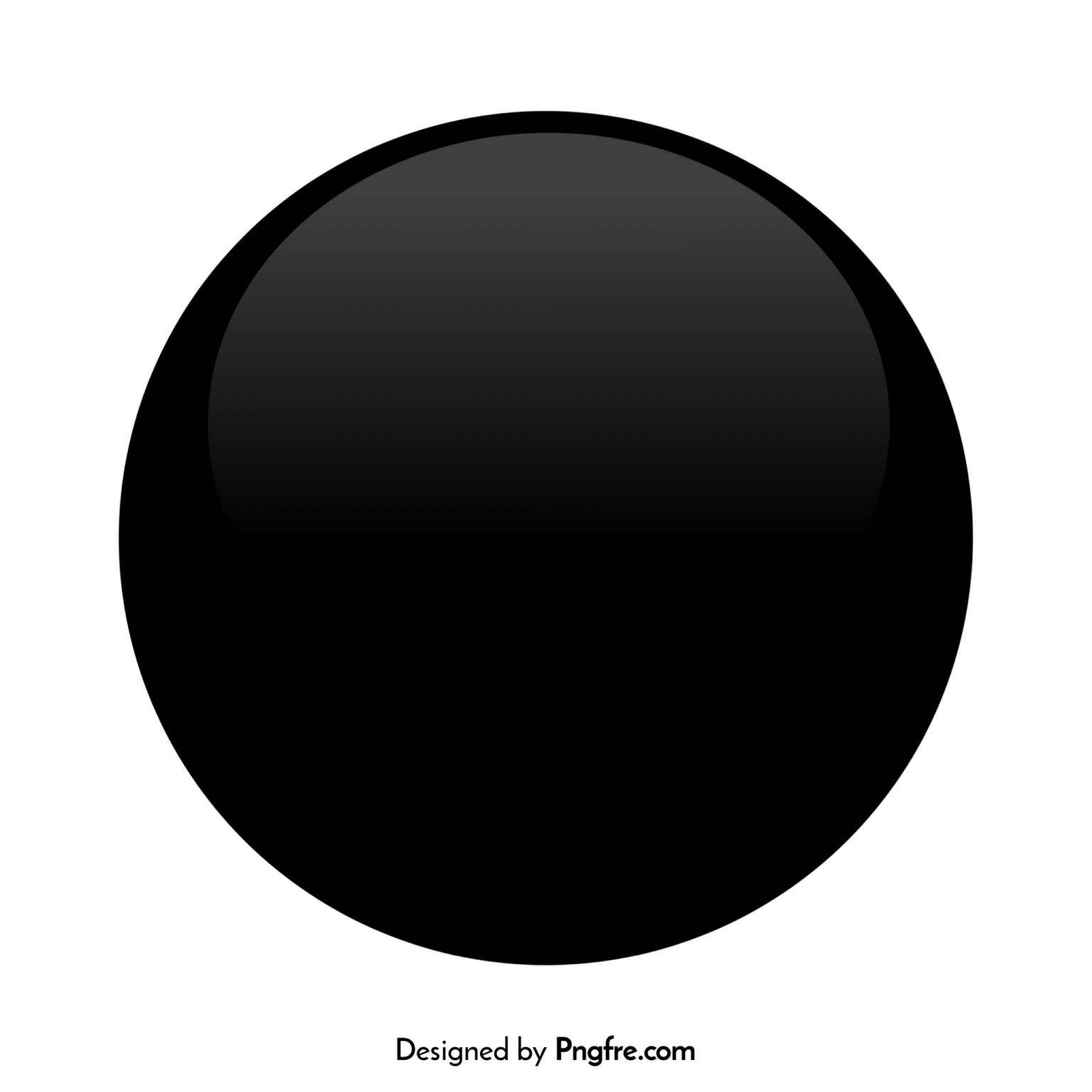 an image of a black sphere on a white background