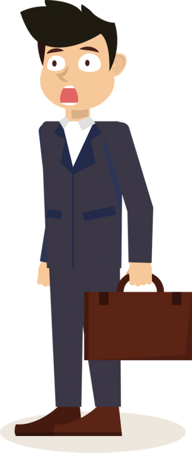 a man in a suit with a briefcase