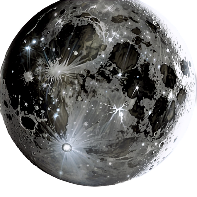 a black and white image of the moon