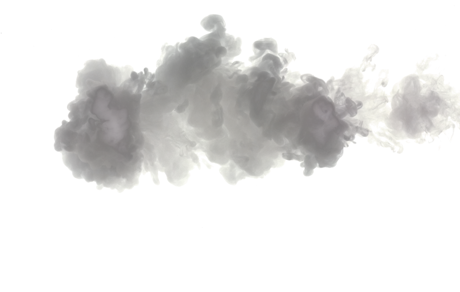 black smoke on a white background