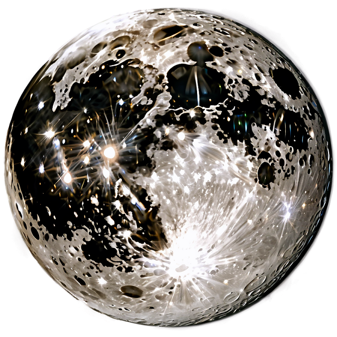a black and white sphere with stars on it