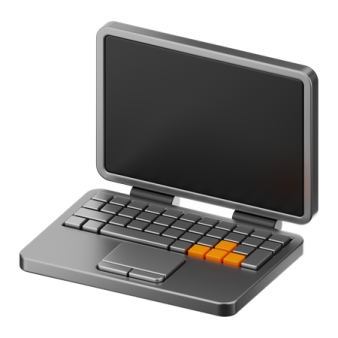 an image of a laptop with a keyboard