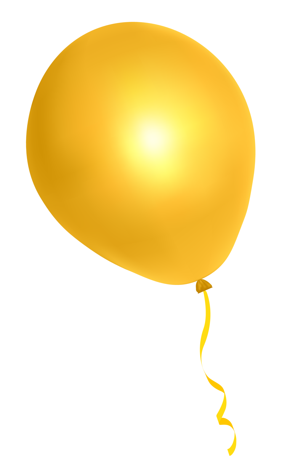 the balloon is yellow