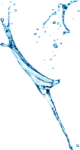 water splash on a white background