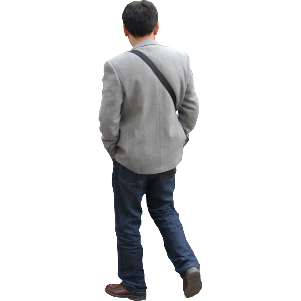 the back of a man's jacket