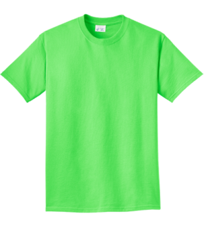 a green t - shirt on a white background