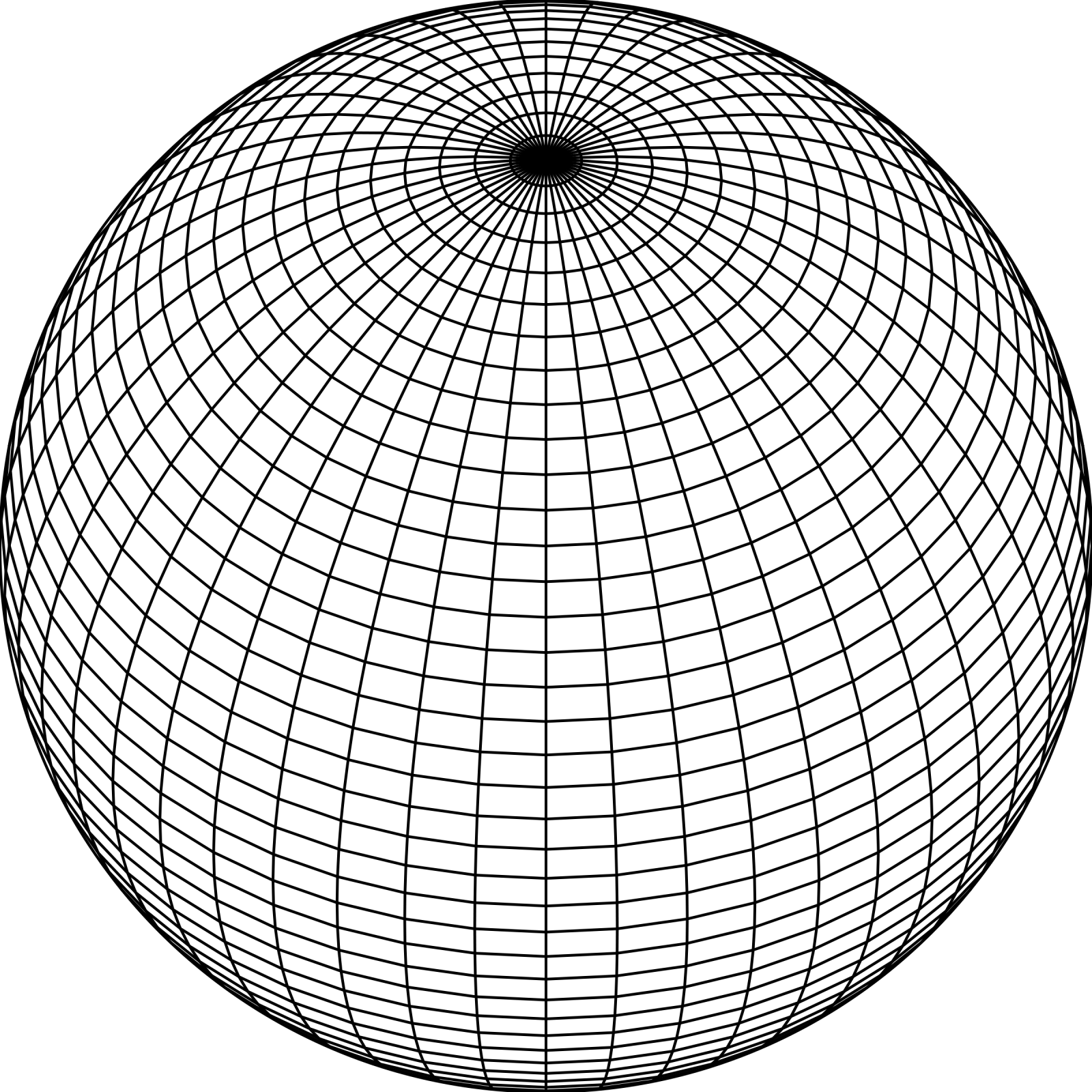 a black and white image of a sphere