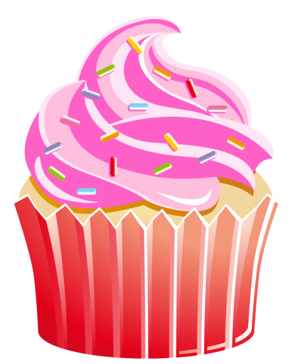 a cupcake with pink frosting on top