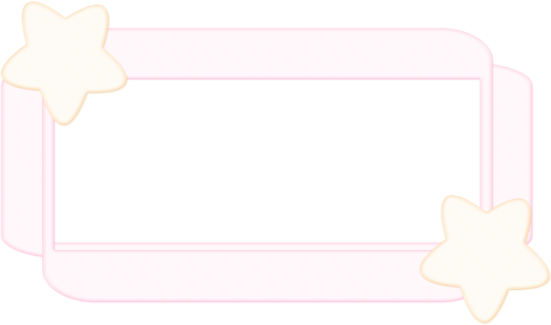 a white frame with three stars on it