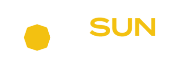 the sun logo on a white background