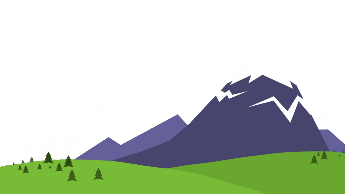 a mountain with trees and mountains in the background