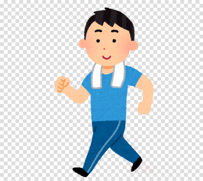 a man in blue shirt running, hd png