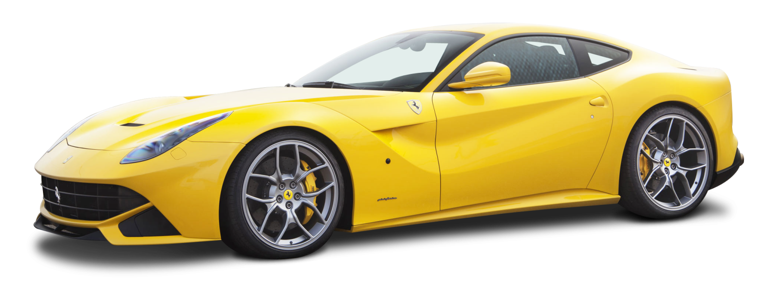 a yellow ferrari sports car