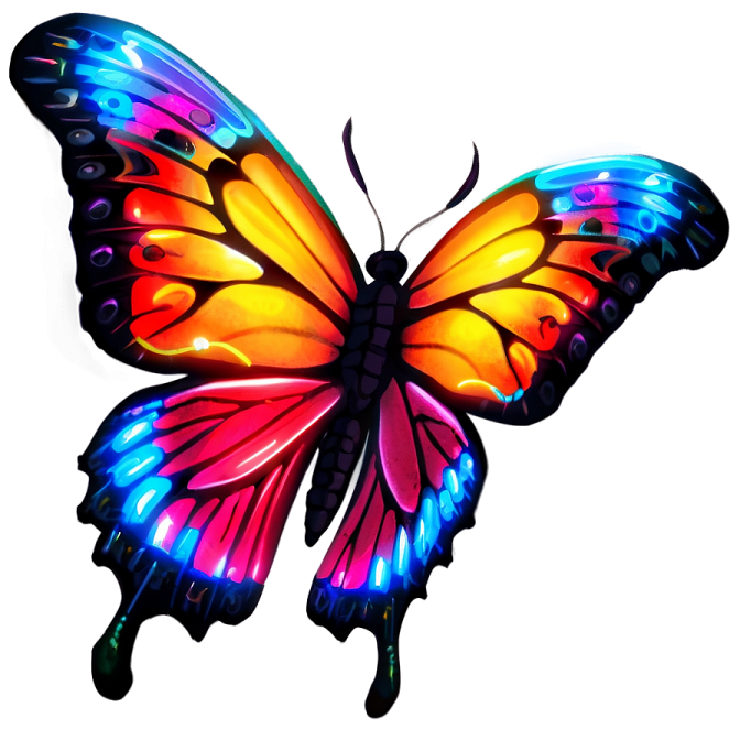 a colorful butterfly on white background