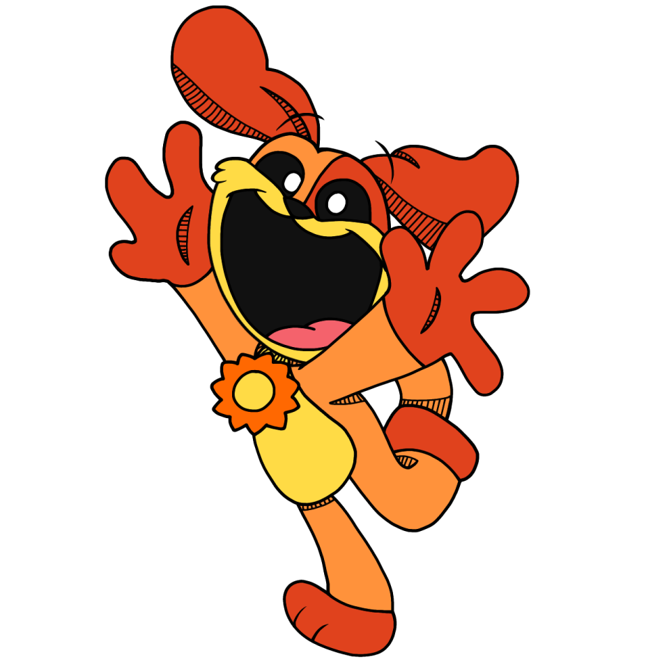 a cartoon character with an open mouth