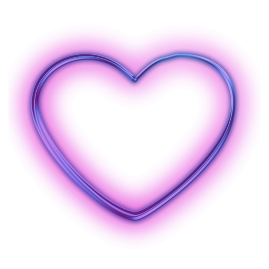 a purple heart on a white background