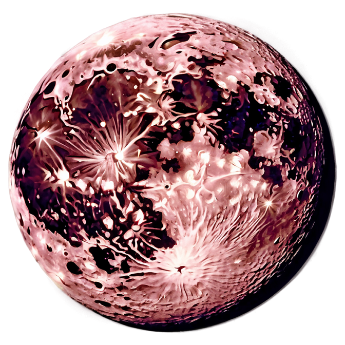 a pink crystal ball on a white background