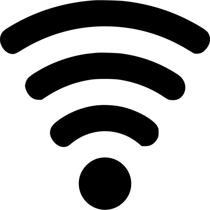 a black and white wi symbol