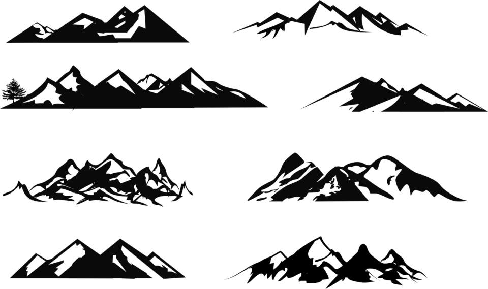 mountain silhouettes
