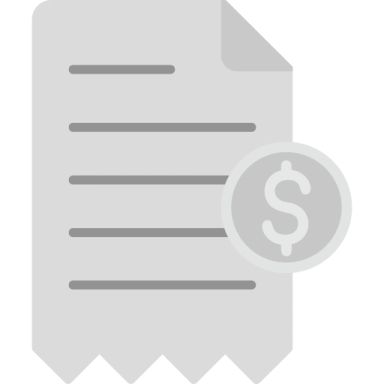 an image of a document with a coin