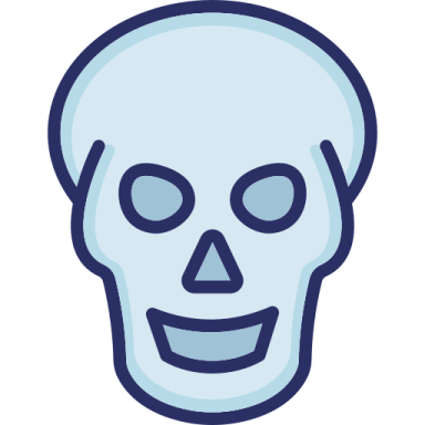a skull icon