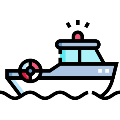 a boat floating in the water