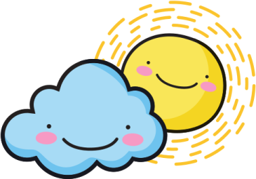sun and cloud clipart