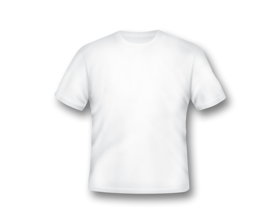 a blank white t - shirt on a white background
