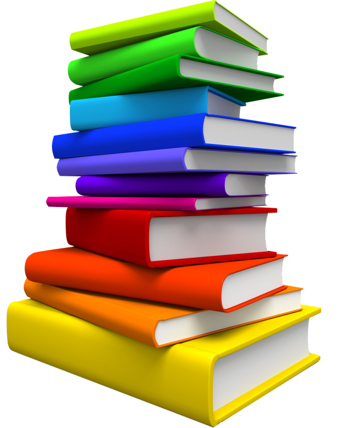a stack of books
