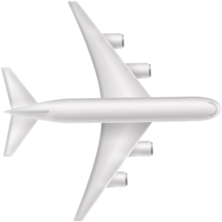 an airplane on a white background