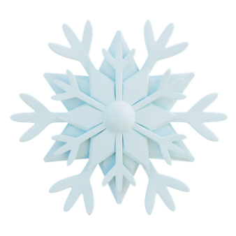 a blue snowflar on a white background