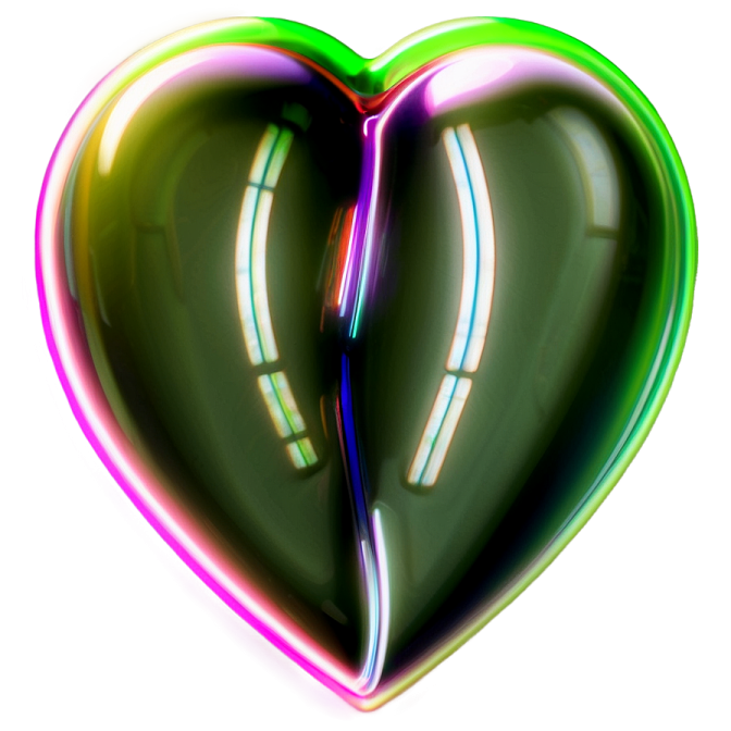 a heart shaped object on a white background