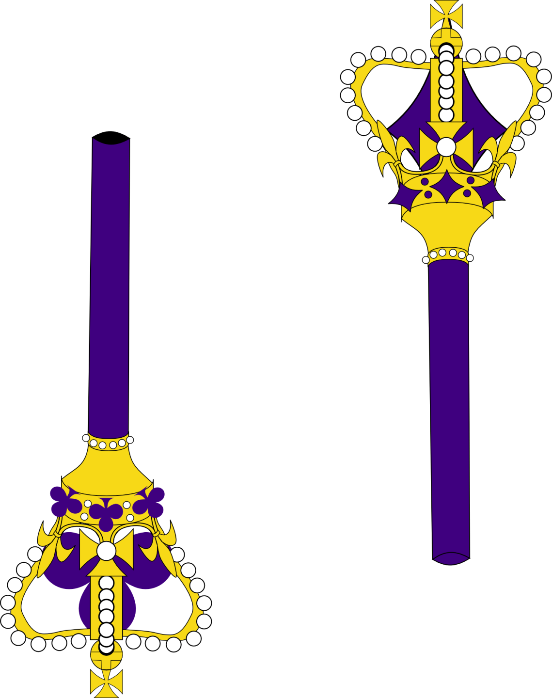 a sword with a crown on top of it