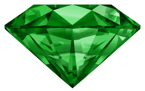 a green diamond