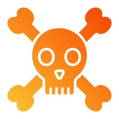 a skull and crossbones icon
