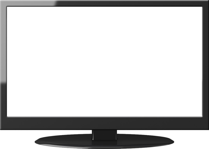 a computer monitor with a blank screen