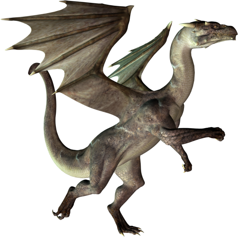 a 3d illustration of a flying dragon